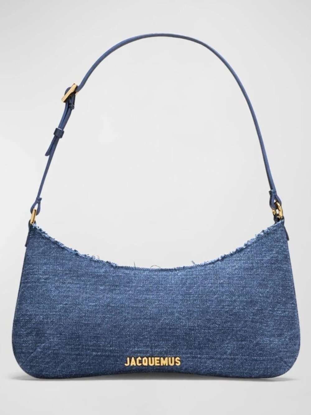Jacquemus Le Bisou Denim Shoulder Bag Blue Like New with Receipt